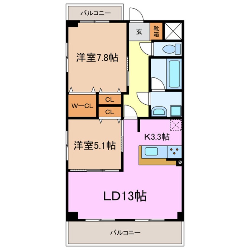 間取図 インペリアル南大高