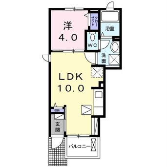 間取図 名鉄名古屋本線/中京競馬場前駅 徒歩14分 1階 1年未満