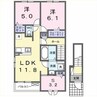 レジデンツァ 2LDK+Sの間取り