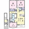 レジデンツァ 2LDK+Sの間取り