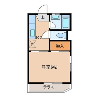 間取図 サン大将ヶ根