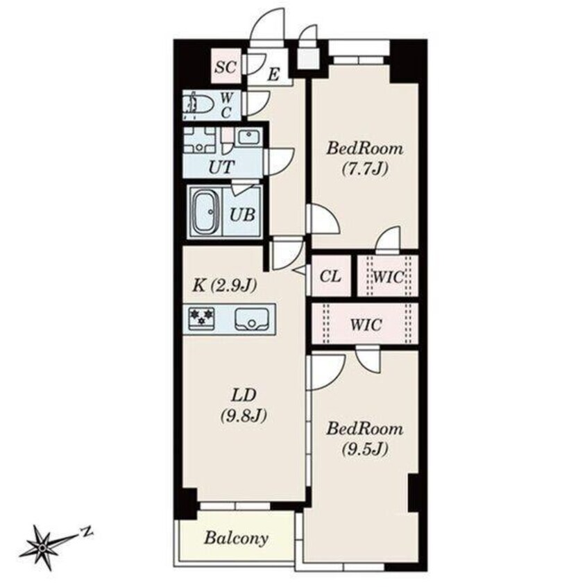 間取図 S-RESIDENCE神沢afford