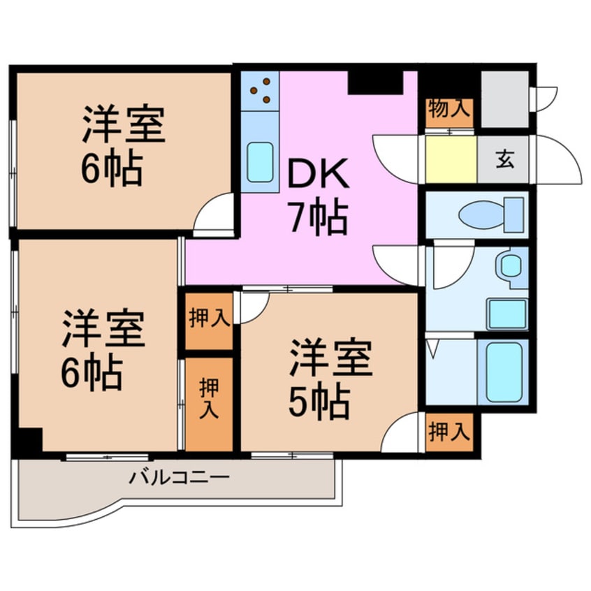 間取図 テラスレジデンス鳴海