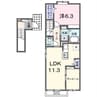 名古屋市営地下鉄桜通線/徳重駅 徒歩22分 2階 建築中 1LDKの間取り