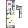 フラット・スリ－ 1LDKの間取り