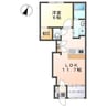 白い家 1LDKの間取り