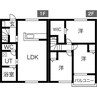アベニール【西川町貸家】 3LDKの間取り
