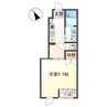 シャトー桃山 1Kの間取り