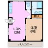 名鉄名古屋本線/栄生駅 徒歩8分 2階 築43年 1LDKの間取り