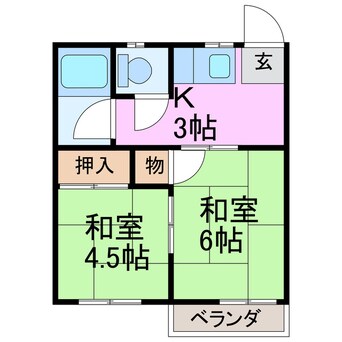 間取図 コーポ深谷