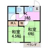 コーポ深谷 2Kの間取り