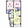 レジデンスkafuu 2LDKの間取り