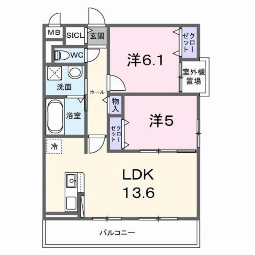間取図 スイート滝ノ水