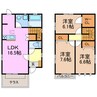 高間町一戸建て 3LDKの間取り