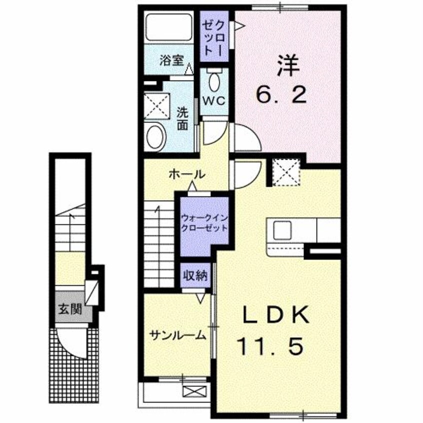 間取図 グレース大清水