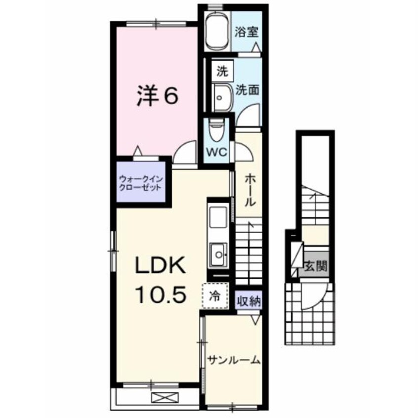 間取図 グレース大清水