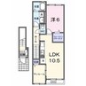 グレース大清水 1LDKの間取り