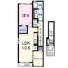グレース大清水 1LDKの間取り