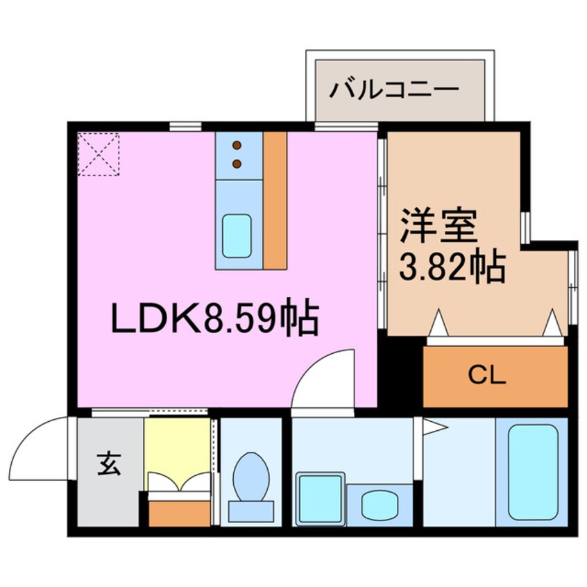 間取図 (仮称)緑区ほら貝2丁目共同住宅