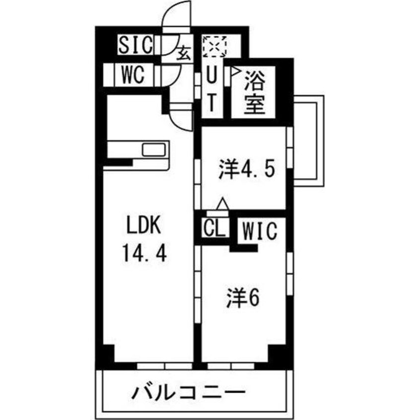 間取図 仮称)豊明寺池マンション