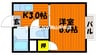 カーサ・ユベントス 1Kの間取り