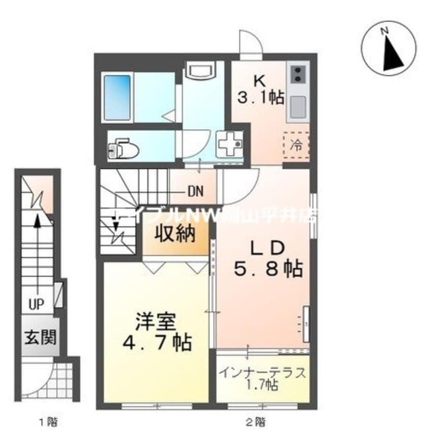 間取図 ジニアス瀬戸