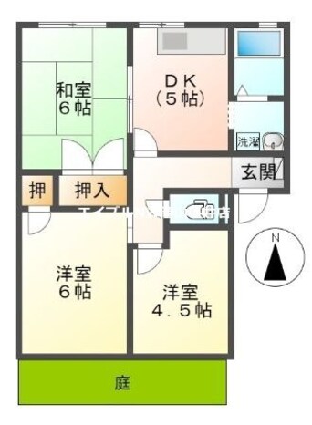 間取図 フレグランス十禅寺　B