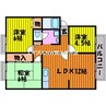 サンビレッジ西大寺　Ｄ 3LDKの間取り