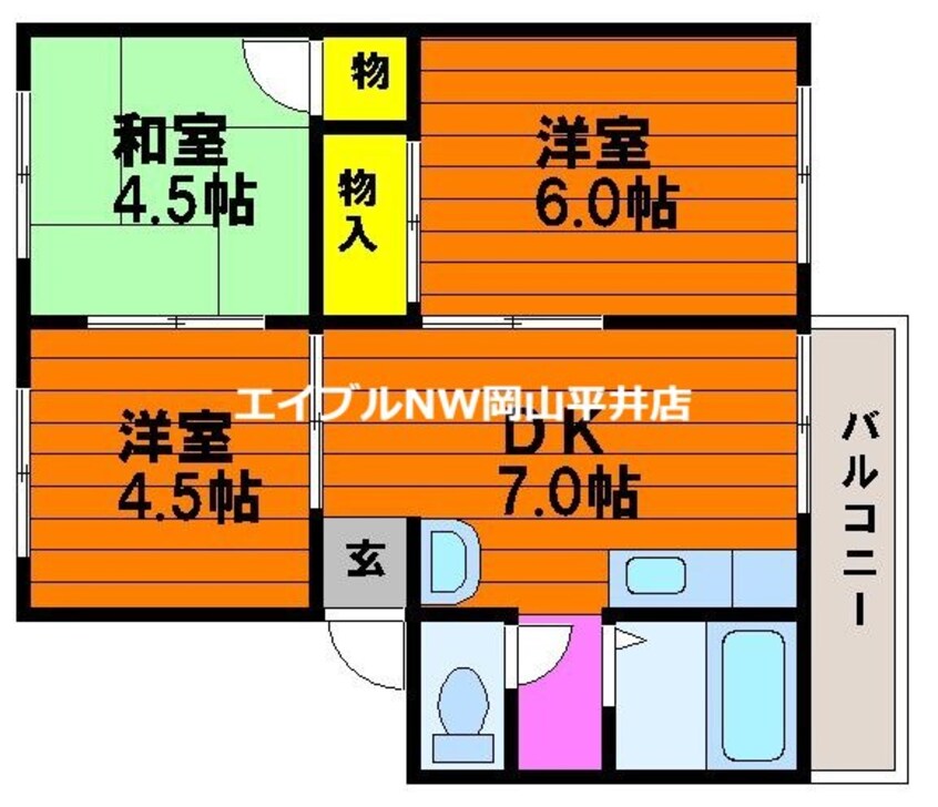 間取図 アーバンライフ門田