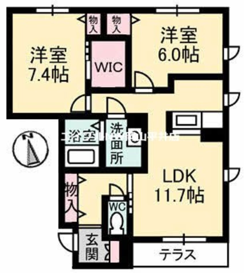 間取図 シャーメゾン高屋