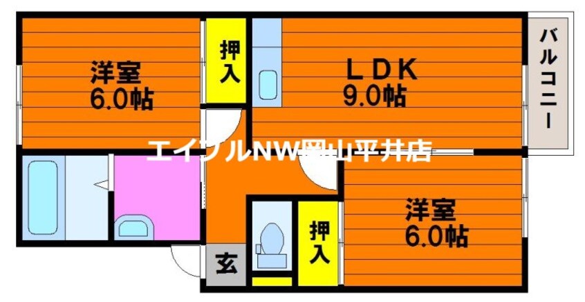 間取図 パレアナハウスＣ