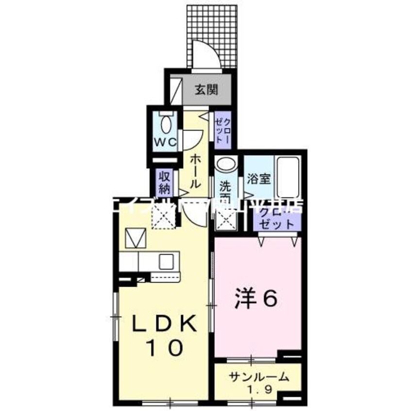 間取図 レジデンス上道　壱番館