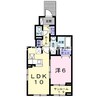 レジデンス上道　壱番館 1LDKの間取り