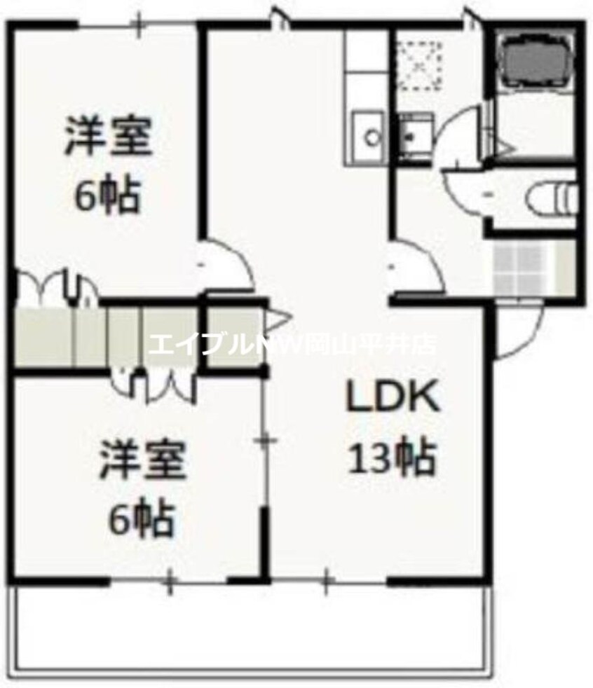 間取図 メゾン・タチバナ　Ｃ