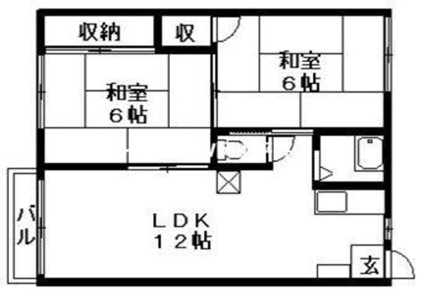 間取図 ヴィレッジ高島Ⅱ