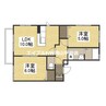 ペーシュ２ 2LDKの間取り