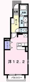アンジュ　Ａ 1Rの間取り
