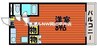 パル81 1Kの間取り