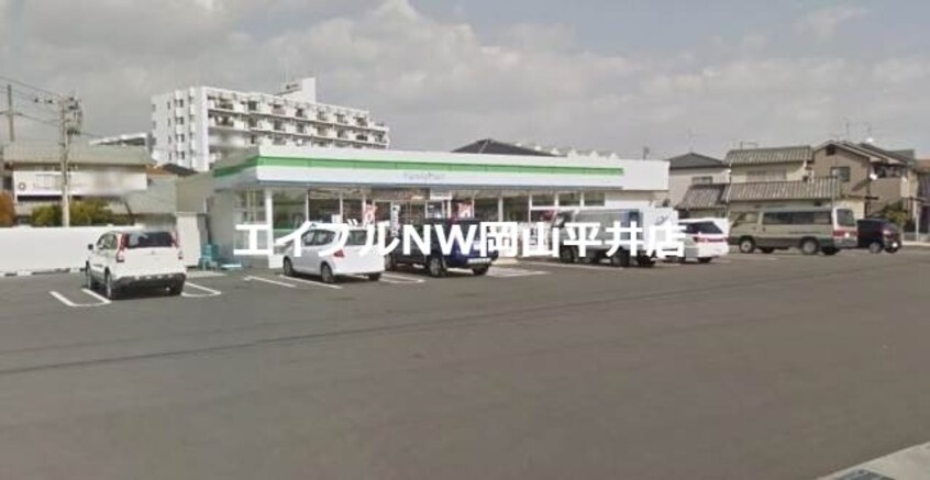 ファミリーマート岡山万倍店(コンビニ)まで530m 当新田マンション