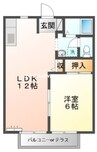 ぼくんちパートⅡ 1LDKの間取り