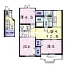 サンフラワーハセイ 3LDKの間取り