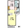 あかりⅡ 1LDKの間取り