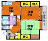 新潮ビル 2DKの間取り