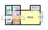 花ノ木コーポ 1Rの間取り