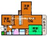 エクセレント旭川 3LDKの間取り