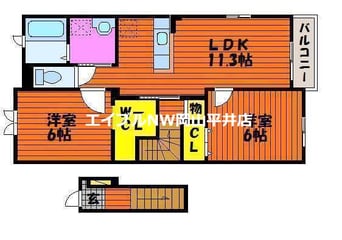 間取図 ラフォーレⅠ