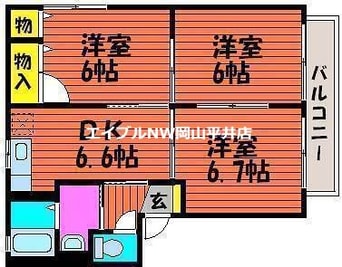 間取図 シャーメゾンふじ