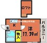CASA Moderato 1Kの間取り