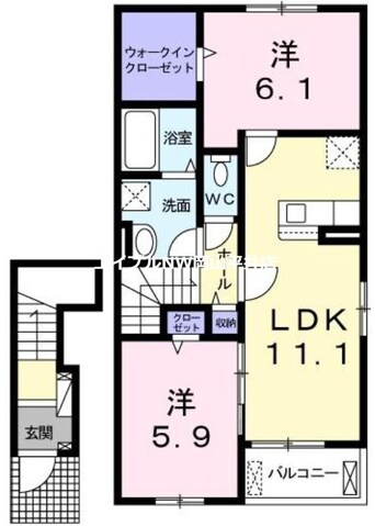 間取図 シェルブール　Ａ