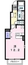 ビオレータ 1Rの間取り